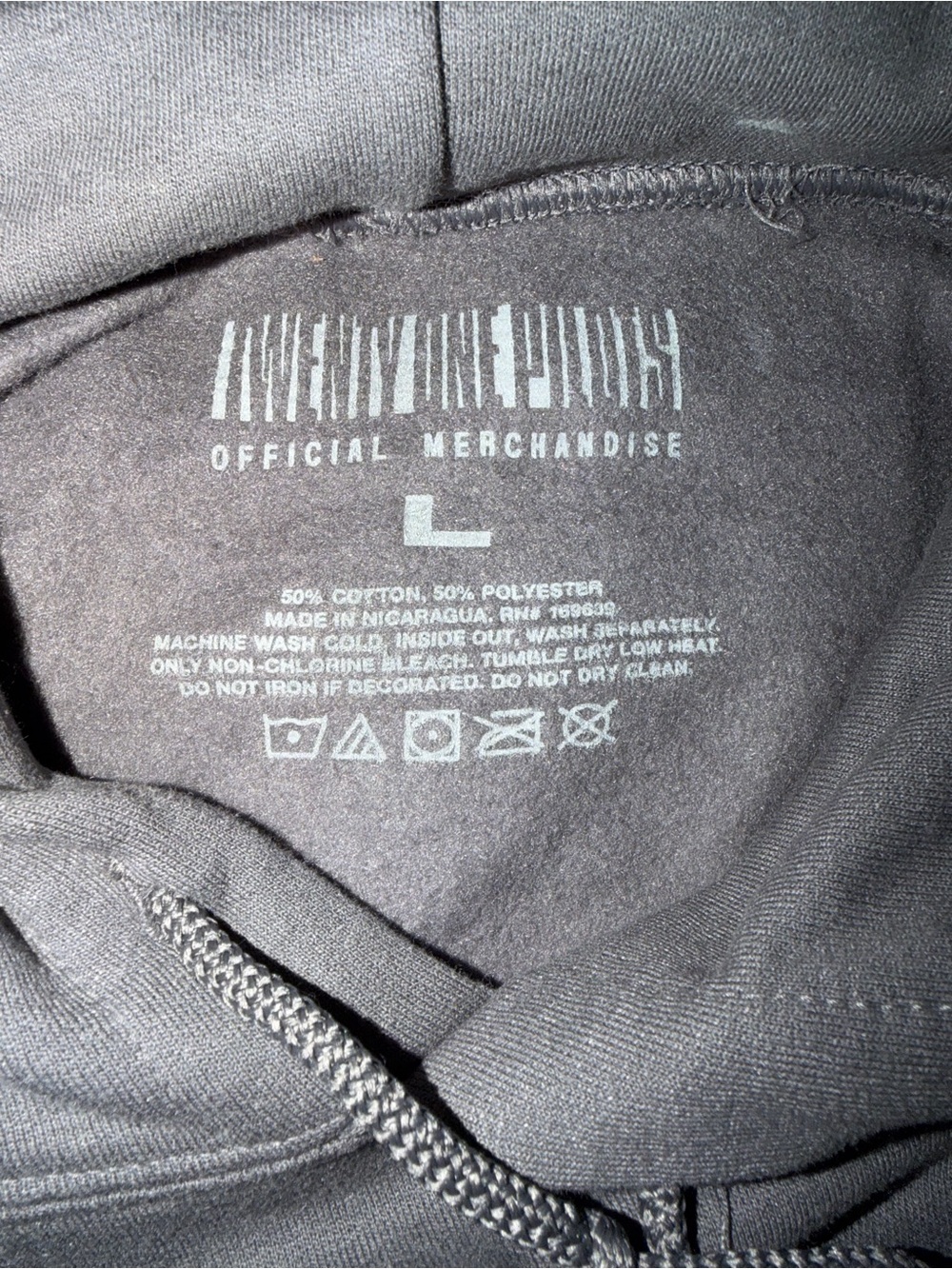 Twenty One Pilots “Breach” Official Merchandise Hoodie – Large – Gray - Picture 9 of 9